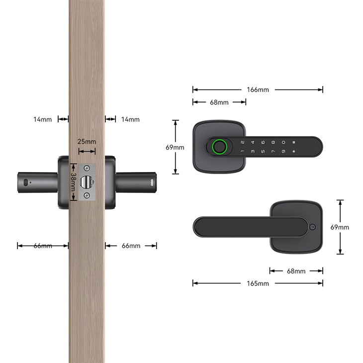 Smart Door Lock for Bedroom factory
